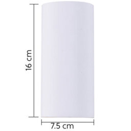 Harper Living Ceramic Full Cylinder Wall Light, Up And Down White Paintable 2 Lights Gu10 Sockets (No Bulbs) - thumbnail 5
