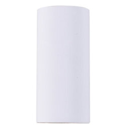 Harper Living Ceramic Full Cylinder Wall Light, Up And Down White Paintable 2 Lights Gu10 Sockets (No Bulbs) - thumbnail 2