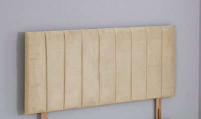 Comfy Deluxe 3Ft Single 26Inch Coffee Plush 9 Panel Headboard
