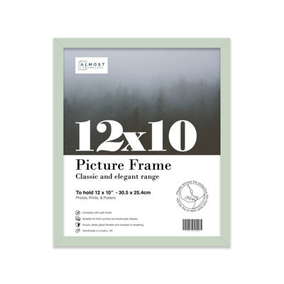 12X10 Mint Green Picture Frame (30.5 X 25.4Cm) Poster, Photo, Artwork, Gallery Wall Or Print - image 1
