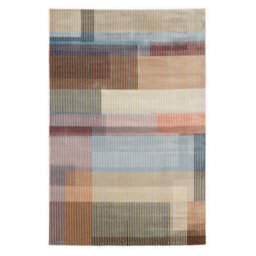 Loomed Pastel Multi-Coloured Contemporary Bedroom Living Runner Rug 60X240Cm - thumbnail 1