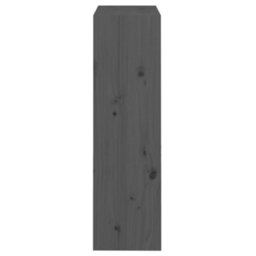Berkfield Book Cabinet/room Divider Grey 60X30X103.5 Cm Solid Wood Pine - thumbnail 6