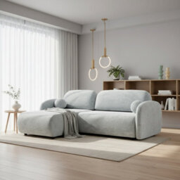 Galeria Corner Sofa Bed With Storage Universal Light Grey