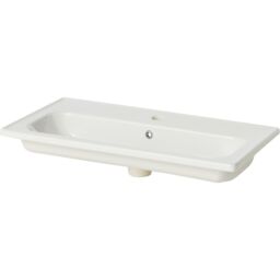 GoodHome Ladoga Matt White Vanity Unit & Basin Set - Includes Towan Basin (W)800mm (H)810mm - thumbnail 2