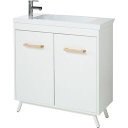 GoodHome Ladoga Matt White Vanity Unit & Basin Set - Includes Towan Basin (W)800mm (H)810mm - thumbnail 5
