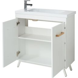 GoodHome Ladoga Matt White Vanity Unit & Basin Set - Includes Towan Basin (W)800mm (H)810mm - thumbnail 6
