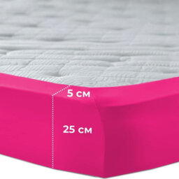 Aspire Homeware Pink Fitted Sheet-(25Cm) Deep Hotel Quality -Breathable Fitted Bed Sheets Super King (L)200Cm X (W)180Cm - thumbnail 6