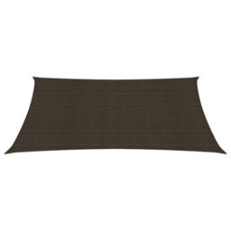 Berkfield Sunshade Sail 160 G/m2 Brown 2.5X3.5 M Hdpe - thumbnail 2