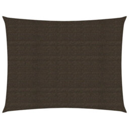 Berkfield Sunshade Sail 160 G/m2 Brown 2.5X3.5 M Hdpe - thumbnail 1