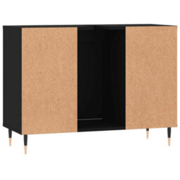 Berkfield Bathroom Cabinet Black 80X33X60 Cm Engineered Wood - thumbnail 8