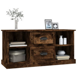 Walplus Tv Cabinet Smoked Oak 99.5X35.5X48 Cm Engineered Wood - thumbnail 4