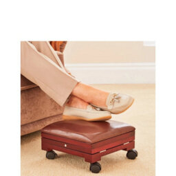 Adjustable Padded Cushion Footstool Portable Foot Rest - thumbnail 2