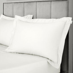 Bianca 400 Thread Count Cotton Sateen Oxford Pillowcase Pair Ivory - thumbnail 2