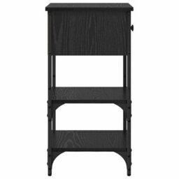 Walplus Bedside Cabinet With Drawer Black Oak 34 X 36 X 70 Cm - thumbnail 7