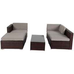 Evre Rattan Outdoor Garden Furniture California Sofa Set With Coffee Table With A Weatherproof Cover - Inc Weekend Delivery - thumbnail 4