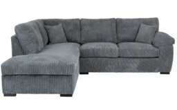Sofa Scene Amalfi Corner Sofa Suite, Left And Right Hand Chaise, Grey Jumbo Cord - thumbnail 3