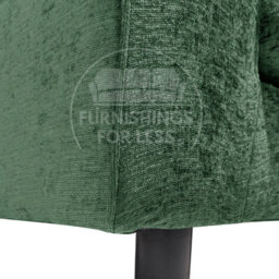 Furnishings For Less UK Monaco Chenille Fabric Long 4 Seater Sofa  Green - thumbnail 5