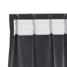 Berkfield Modern Blackout Curtains With Top Tape 2 Pcs Dark Grey Velvet - thumbnail 5