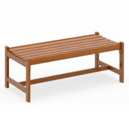 112Cm Patio Wood Bench Dining Bench - thumbnail 1