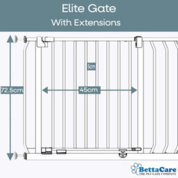 Bettacare Elite Pressure Dog Gate, 271Cm - 280Cm, Matt Grey, Pressure Fit Pet Gate For Dog And Puppy - thumbnail 3