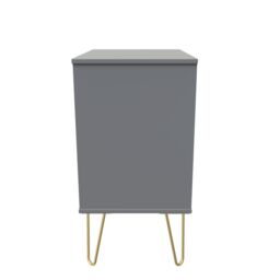 Linear Ready Assembled Matt Dark Grey 3 Drawer Wide Chest (H)740mm (W)575mm (D)395mm - thumbnail 7