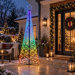 Pegdev 2.4M Rgb Led Christmas Flagpole Tree Light With App & Remote Control - thumbnail 2