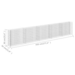 Berkfield Gabion Raised Bed Galvanised Steel 450X30X90 Cm - thumbnail 7