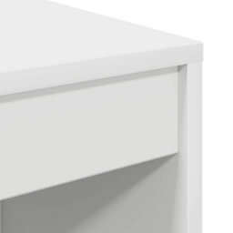 Berkfield Writing Desk White Engineered Wood 70 X 40 X 76 Cm Simple - thumbnail 7