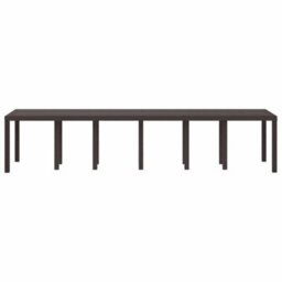 Walplus Garden Table Brown 350 X 100 X 73 Cm Poly Rattan - thumbnail 4