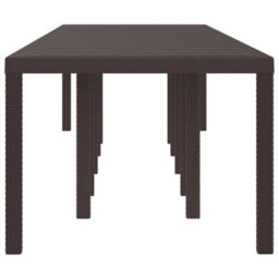 Walplus Garden Table Brown 350 X 100 X 73 Cm Poly Rattan - thumbnail 5