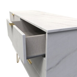 Fuji 6 Drawer Chest In Marble (Ready Assembled) - thumbnail 5