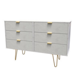 Fuji 6 Drawer Chest In Marble (Ready Assembled) - thumbnail 3