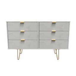 Fuji 6 Drawer Chest In Marble (Ready Assembled) - thumbnail 1