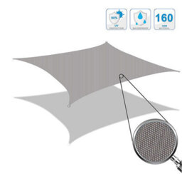 Beige 2X4M Rectangular Shade Sail Waterproof Uv Resistant - thumbnail 4