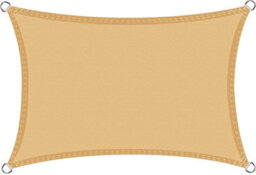 Beige 2X4M Rectangular Shade Sail Waterproof Uv Resistant - thumbnail 2