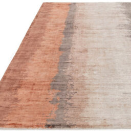 Orange Viscose Handmade , Luxurious , Modern Easy To Clean Abstract Rug For Living Room, Bedroom - 160Cm X 230Cm - thumbnail 3