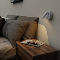 CGC Lighting Cgc Scarlet White Adjustable Head Led Rechargeable Magnetic Usb Reading Bedside Wall Light - thumbnail 1