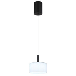 Luminosa Lighting Luminosa Trenton Slim Pendant Ceiling Light Matt Black Opal Alabaster Optic Glass Shade Led 2700-4000K - thumbnail 5