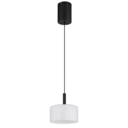 Luminosa Lighting Luminosa Trenton Slim Pendant Ceiling Light Matt Black Opal Alabaster Optic Glass Shade Led 2700-4000K - thumbnail 2