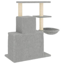 Walplus Cat Tree With Sisal Scratching Posts Light Grey 83 Cm - thumbnail 6