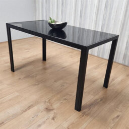 Kosy Koala Dining Table Black Glass Kitchen Place For 6 Seats, Dining Table Only (Black H 75 X L 134 X W 70 Cm) - thumbnail 8