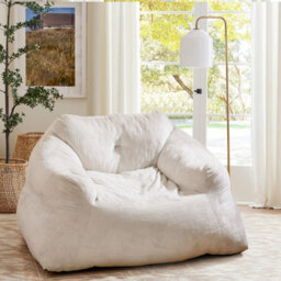 Gainoom Beige Bean Bag Chair For Adults Plush Lazy Sofa Stuffed Floor Sofa - thumbnail 9