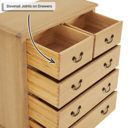 The Furniture Market French Chateau Oak 2 Over 3 Drawer Chest - thumbnail 4