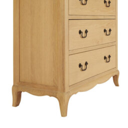 The Furniture Market French Chateau Oak 2 Over 3 Drawer Chest - thumbnail 7