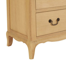 The Furniture Market French Chateau Oak 2 Over 3 Drawer Chest - thumbnail 6