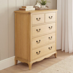 The Furniture Market French Chateau Oak 2 Over 3 Drawer Chest - thumbnail 3
