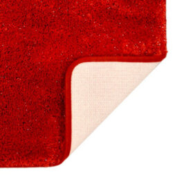 Allure Bath Fashions Bling Microfibre Non-Slip Sparkle Bath Mat - Red - thumbnail 3