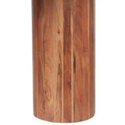 Beliani Oval Marble Top Coffee Table 90 X 45 Cm, Acacia Wood Legs - thumbnail 5
