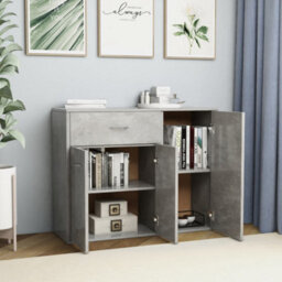 Berkfield Sideboard Concrete Grey 88X30X70 Cm Engineered Wood - thumbnail 3