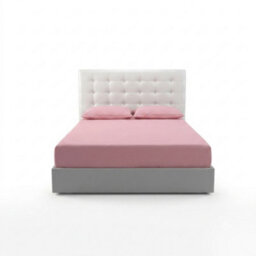 Fitted Sheet Polycotton Plain Dyed Extra Deep 25Cm Bed Linen Pink - thumbnail 2
